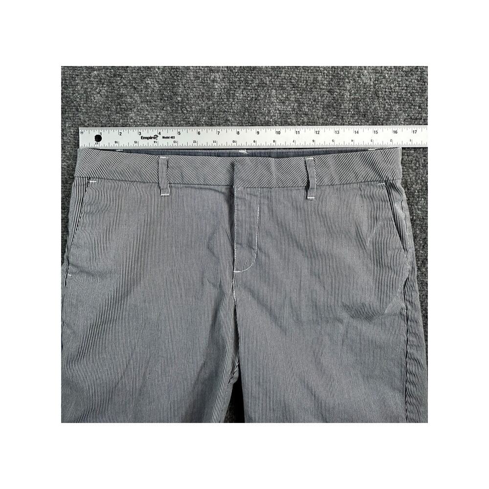 Tommy Hilfiger Women's Seersucker Stripe Chino Shorts Size 6 Blue White - Picture 5 of 6